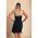 Rochie Eleganta In Combinatie Bicolora  Madrilla, Albastru Inchis