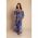 Rochie Maxi Eleganta Cu Imprimeu Montella, Albastra