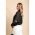 Bluza Eleganta Din Tesatura Semi-Transparenta Cu Buline Geltra, Neagra