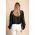 Bluza Eleganta Cu Volane Vendella, Neagra