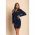 Rochie Mini Eleganta Farna, Albastru Inchis