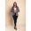 Costum Elegant Cu Pantalon Si Blazer Cu Imprimeu Geometric Nunzia, Albastru Inchis