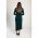 Rochie Midi ElegantÄƒ Cu Volane Pliabile È˜i MÃ¢neci 3/4 Brynlee, Verde ÃŽnchis