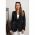 Blazer Lung Clasic Zefira, Negru