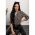 Bluza Eleganta Cu Imprimeu Geometric Lavlenta, Negru/Bej