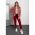 Costum Elegant Cu Pantalon Si Blazer Cu Imprimeu Geometric Nunzia, Visiniu