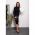 Rochie Midi ElegantÄƒ Cu Imprimeu Geometric, Alb/Negru