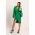 Rochie Mini Eleganta Cu Fanta In Fata Coccolia, Verde