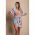 Rochie Mini Eleganta Cu Imprimeu Sarzana, Albastru Deschis