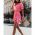 Rochie Mini Eleganta Cu Imprimeu Tamba, Roz