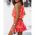 Rochie Mini Eleganta Cu Imprimeu Torsa, Fucsia