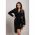 Rochie Mini Eleganta Cu Talie Larga Rubya, Neagra
