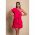 Rochie Mini Eleganta Cu Volane Liona, Roz