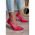 Pantofi Cu Brosa Decorativa, Fucsia