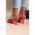 Sandale Cu Toc Jos, Fucsia