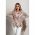 Blazer Cu Imprimeu Geometric, Liliac