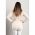 Rochie Mini Tricotata Cu Maneci Lungi, Bej