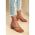 Sandale Cu Toc Patrat, Culoare Camel