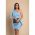 Rochie Mini Eleganta Cu Volane Ricaletta, Albastru Deschis