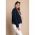 Blazer Cu Guler Clasic Softina, Albastru Inchis