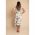 Rochie Midi Eleganta Cu Imprimeu Floral, Verde