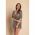 Rochie Mini Tricotata Cu Maneci Scurte, Gri