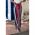 Pantaloni Eleganti Cu Model In Dungi, Albastru Inchis