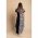 Rochie Maxi Eleganta Cu Imprimeu Leopard, Neagra