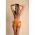 Costum De Baie Din Doua Piese Cu Sutien Tip Bandeau, Portocaliu