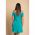 Rochie Mini Eleganta Cu Maneci Scurte, Umeri Deschisi Si Bretele Cecina, Verde MentÄƒ