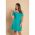 Rochie Mini Eleganta Cu Maneci Scurte, Umeri Deschisi Si Bretele Cecina, Verde MentÄƒ