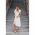 Rochie Midi Cu Imprimeu Buline, Alba