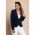 Blazer Cu Guler Clasic Softina, Albastru Inchis