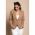 Blazer Cu Guler Clasic Softina, Bej Inchis