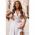 Rochie Midi Cu Imprimeu Buline, Alba