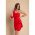 Rochie Mini Eleganta Cu Volane Ricaletta, Rosu