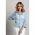 Tricou Tricotat Cu Gauri, Albastru Deschis