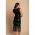 Rochie Midi Bodycon Cu Paiete, Neagra