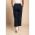 Pantaloni Eleganti Din Bumbac Cu Dantela, Albastru Inchis