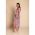 Rochie Maxi Cu Imprimeu Floral, Roz