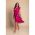 Rochie Midi Cu Imprimeu Buline, Fucsia
