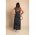 Rochie Maxi Cu Imprimeu Cu Dungi, Neagra