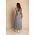 Rochie Maxi Cu Imprimeu Cu Dungi, Gri