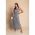 Rochie Maxi Cu Imprimeu Cu Dungi, Gri