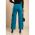 Pantaloni Eleganti Cu Nasturi, Albastru Petrol
