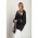 Top Lejer Cu Imprimeu Geometric, Negru