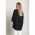 Top Lejer Cu Imprimeu Geometric, Negru