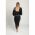 Set Elegant De Top Larg È˜i FustÄƒ StrÃ¢mtÄƒ, Negru