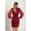 Rochie Mini Eleganta Cu Maneci Din Dantela, Visiniu