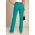Pantaloni Drepti Lungi Eleganti , Verde Menta
